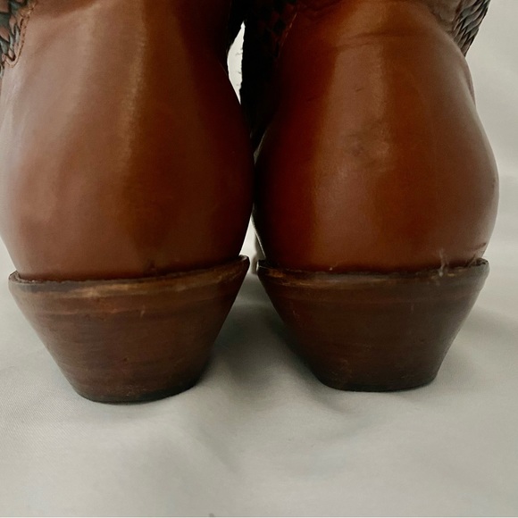Women's Dingo Cowboy Boots Brown size 7.5 Leather Western Cowgirl - Picture 6 of 14
